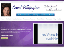 Tablet Screenshot of carolpilkington.com